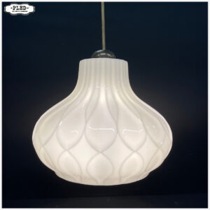 Vintage opaline pendellamp, Bohemen