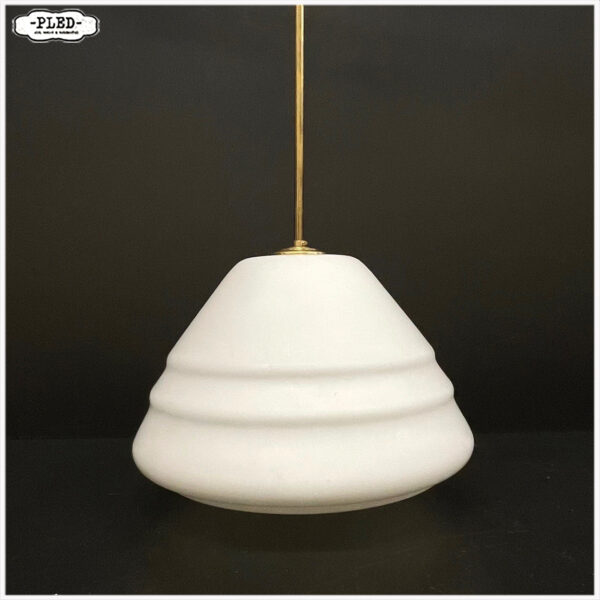 Vintage opaline pendellamp - Afbeelding 2