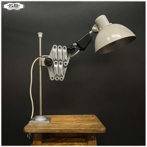 Vintage bakelieten REIF schaarlamp, DDR, met tafelklem