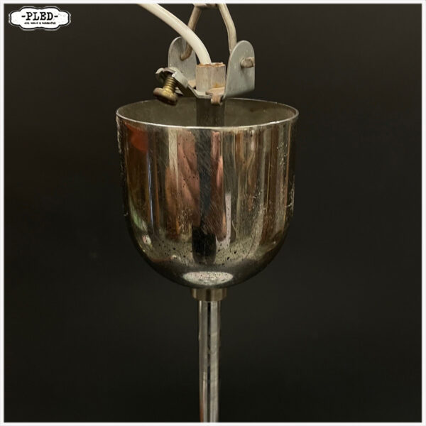 Vintage, opaal glazen pendellamp, Bohemen, 1970s - Afbeelding 10