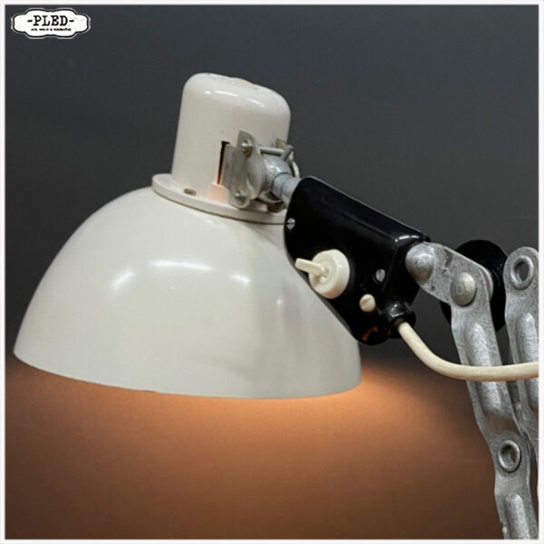 Vintage bakelieten REIF schaarlamp, DDR, met tafelklem - Afbeelding 12