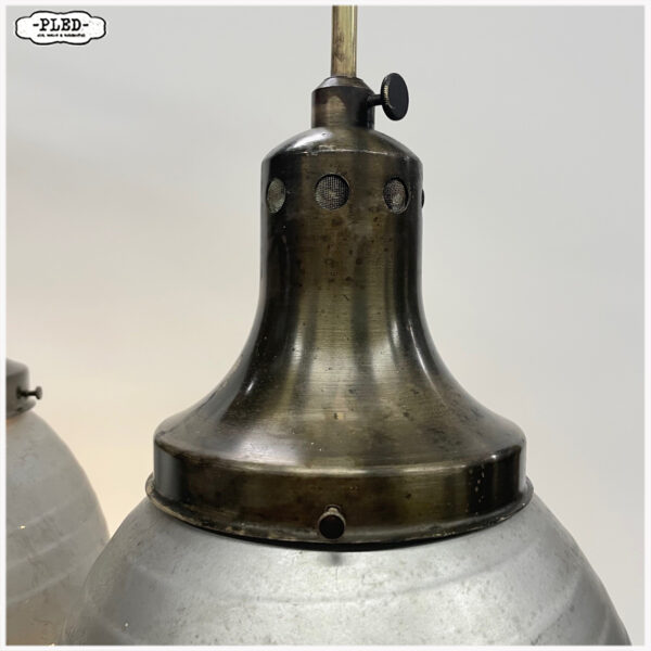 Kwikglazen pendellampen van Adolf Meyer voor Zeiss Ikon, jaren 1930 - Afbeelding 17