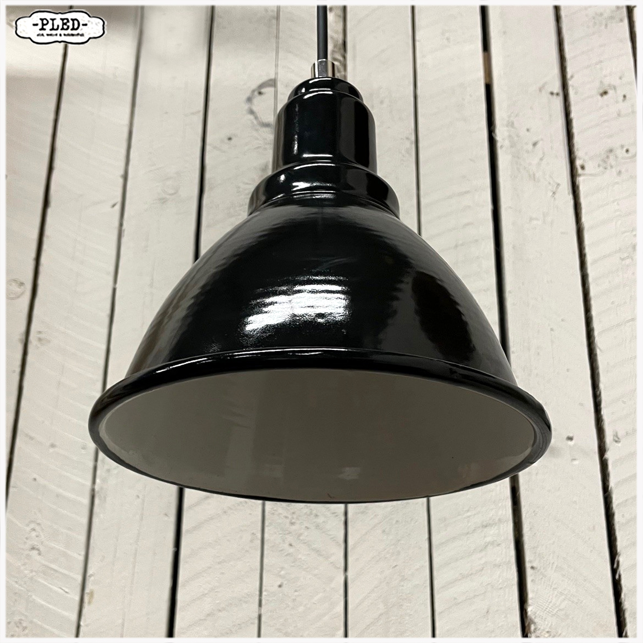 Nieuwe geëmailleerde hanglampjes met snoer, Bauhaus stijl - Afbeelding 12