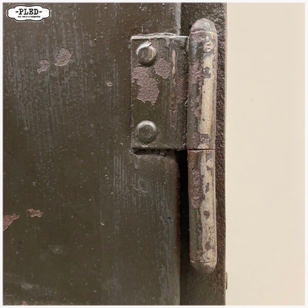 Oude, industriële, genagelde locker, jaren '20/'30 - Afbeelding 14