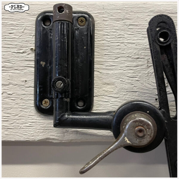 Oude schaarlamp met zwart geëmailleerde kap, Bauhaus - Afbeelding 15