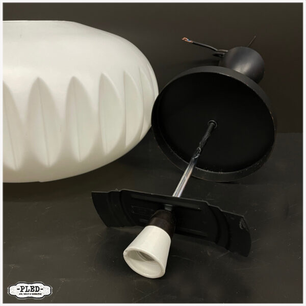 Prachtige vintage opaline lamp, Bohemen, Osvětlovací sklo. - Afbeelding 12
