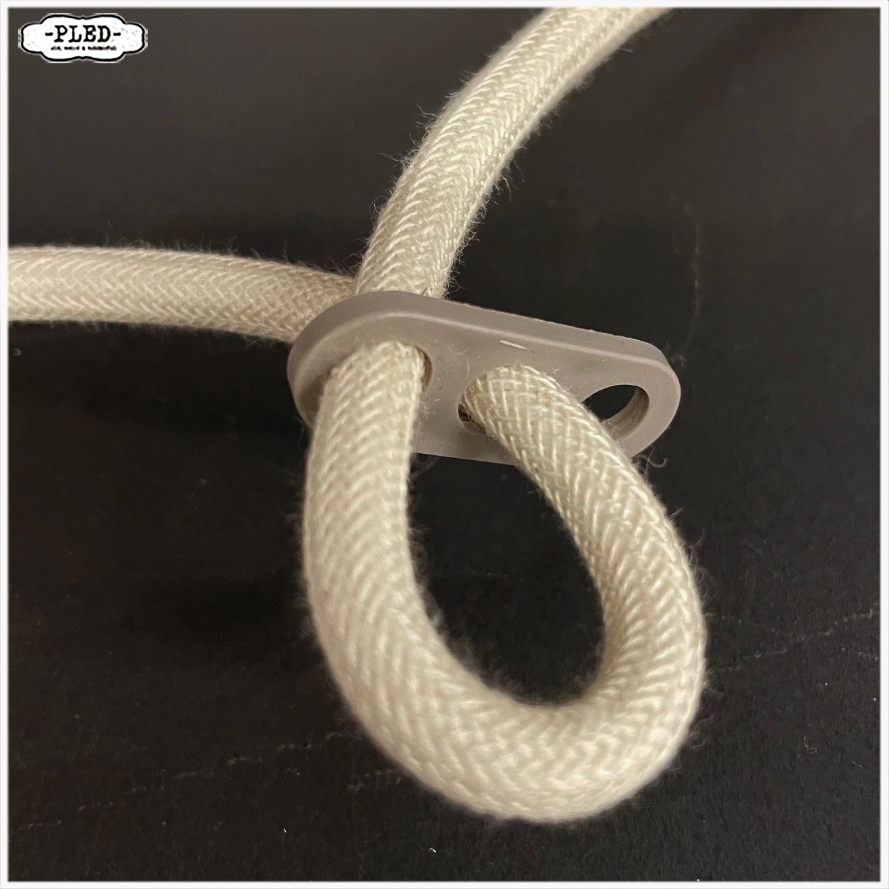 Vintage, matglazen hanglampjes met katoenkleurig snoer - Afbeelding 19