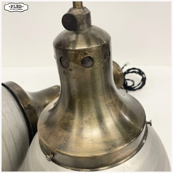 Kwikglazen pendellampen van Adolf Meyer voor Zeiss Ikon, jaren 1930 - Afbeelding 8