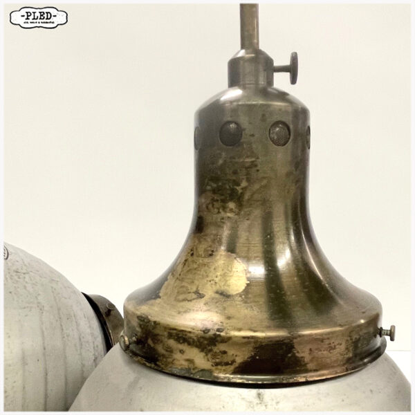 Kwikglazen pendellampen van Adolf Meyer voor Zeiss Ikon, jaren 1930 - Afbeelding 9