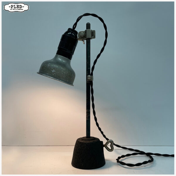 Vintage machinelampje op statief - Afbeelding 2