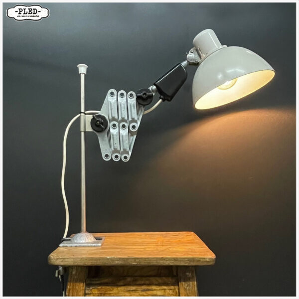 Vintage bakelieten REIF schaarlamp, DDR, met tafelklem - Afbeelding 2