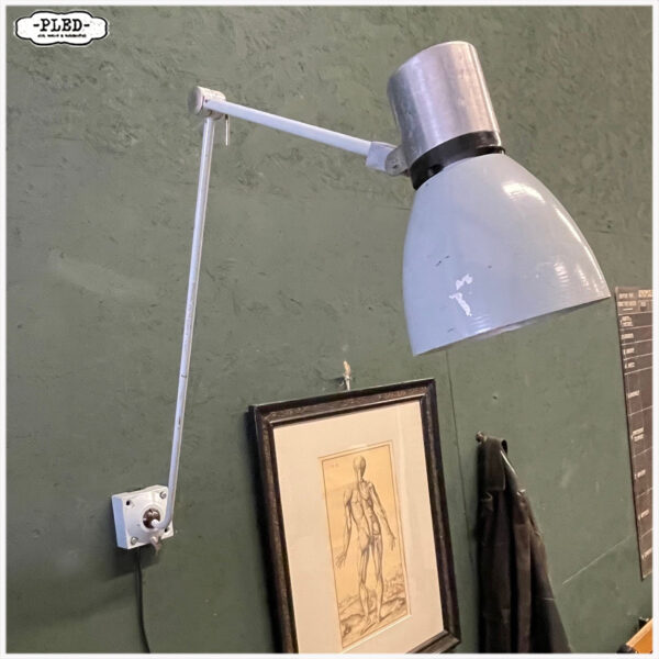 Twee armige industriële wandlamp - Afbeelding 3