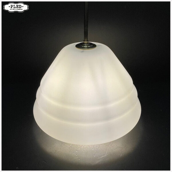 Vintage opaline pendellamp - Afbeelding 3