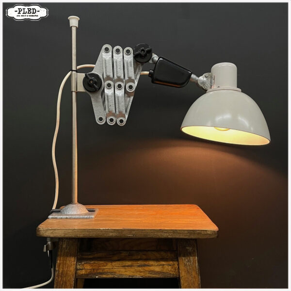 Vintage bakelieten REIF schaarlamp, DDR, met tafelklem - Afbeelding 6