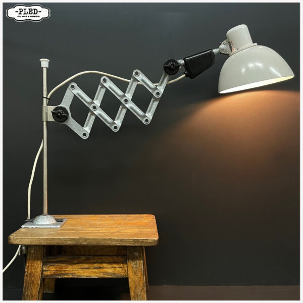 Vintage bakelieten REIF schaarlamp, DDR, met tafelklem - Afbeelding 7
