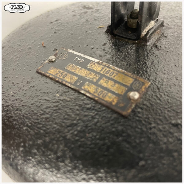 Industriele werkplaatslamp met geëmailleerde kap, - Afbeelding 5