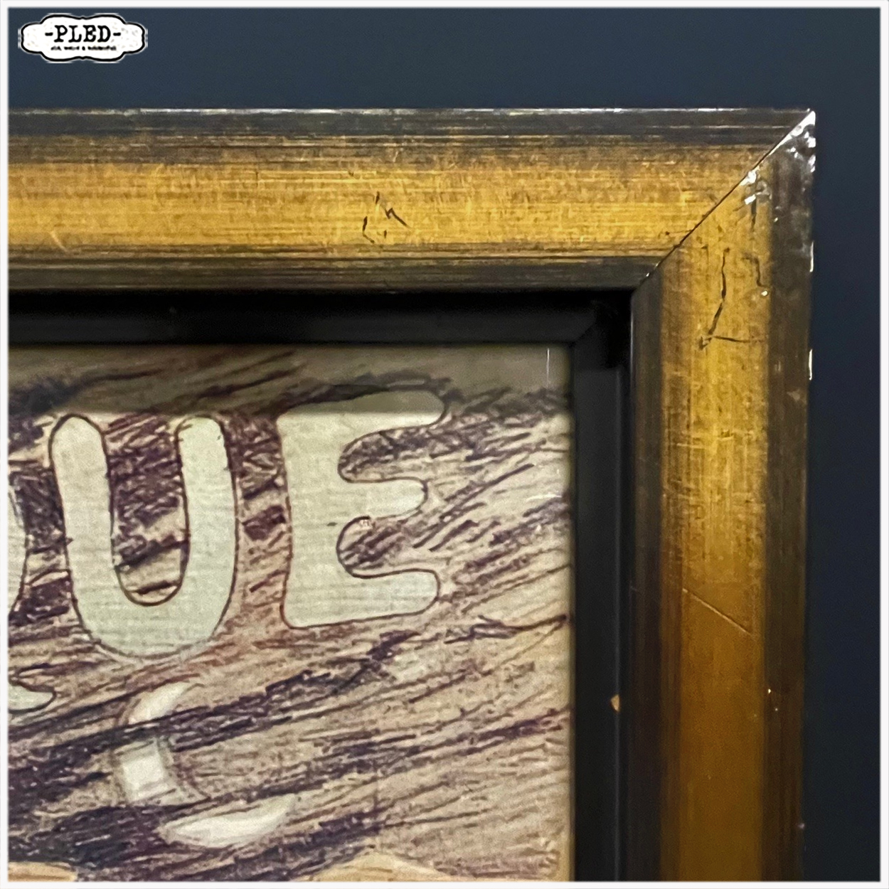 Art nouveau prenten in lijst - Afbeelding 4