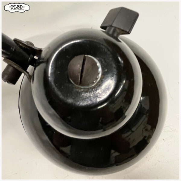 Oude schaarlamp met zwart geëmailleerde kap, Bauhaus - Afbeelding 10