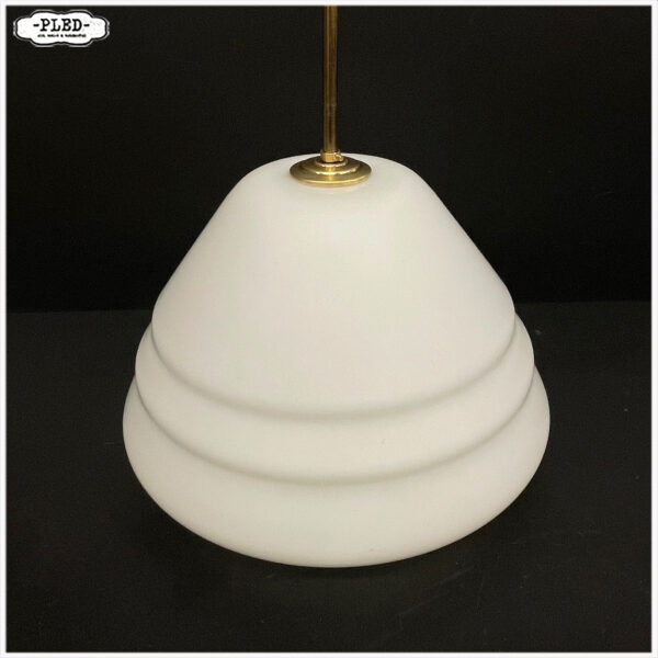 Vintage opaline pendellamp - Afbeelding 4