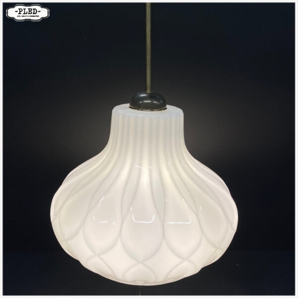 Vintage opaline pendellamp, Bohemen