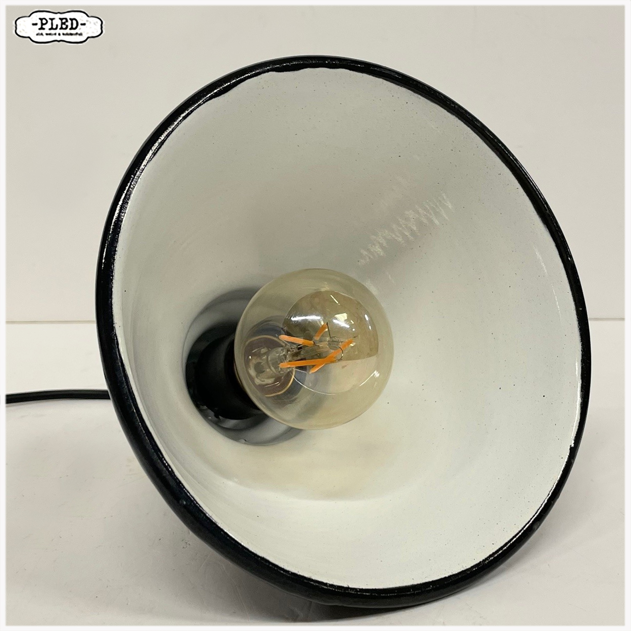 Nieuwe geëmailleerde hanglampjes met snoer, Bauhaus stijl - Afbeelding 5