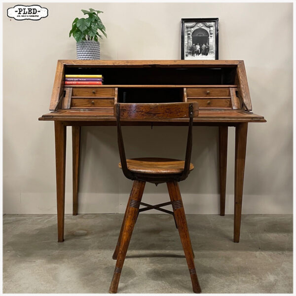 Eikenhouten secretaire, Frankrijk - Afbeelding 3