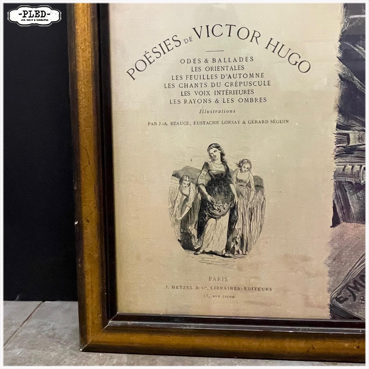 Art nouveau prenten in lijst - Afbeelding 9