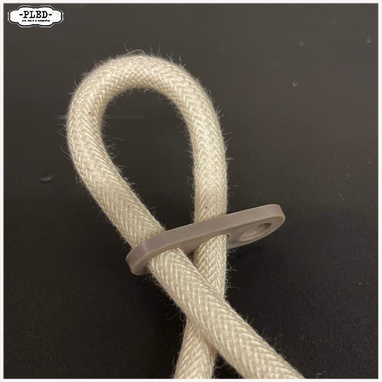 Vintage, matglazen hanglampjes met katoenkleurig snoer - Afbeelding 7