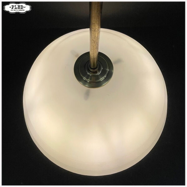 Vintage opaline pendellamp - Afbeelding 6