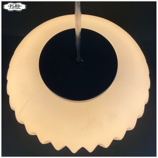 Prachtige vintage opaline lamp, Bohemen, Osvětlovací sklo. - Afbeelding 8