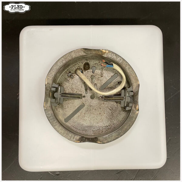 Vintage RZB plafonnière, opaal glas - Afbeelding 9