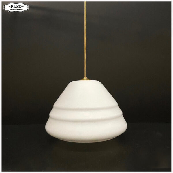 Vintage opaline pendellamp - Afbeelding 7