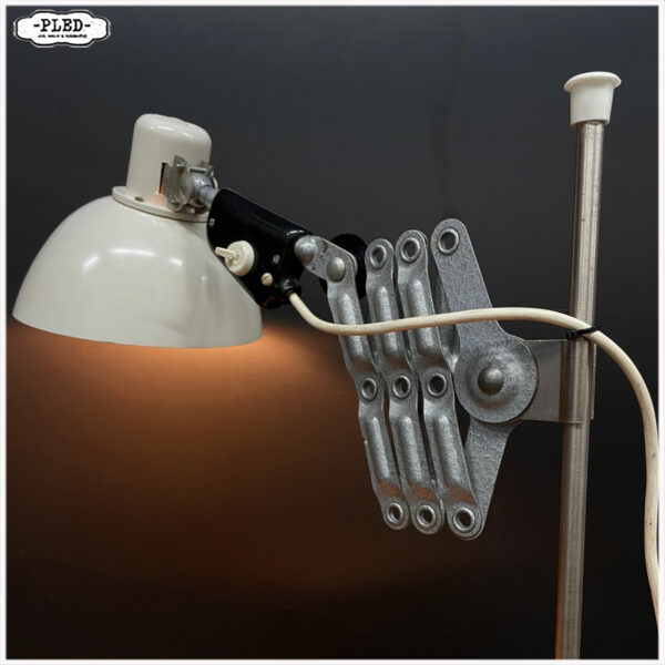 Vintage bakelieten REIF schaarlamp, DDR, met tafelklem - Afbeelding 8