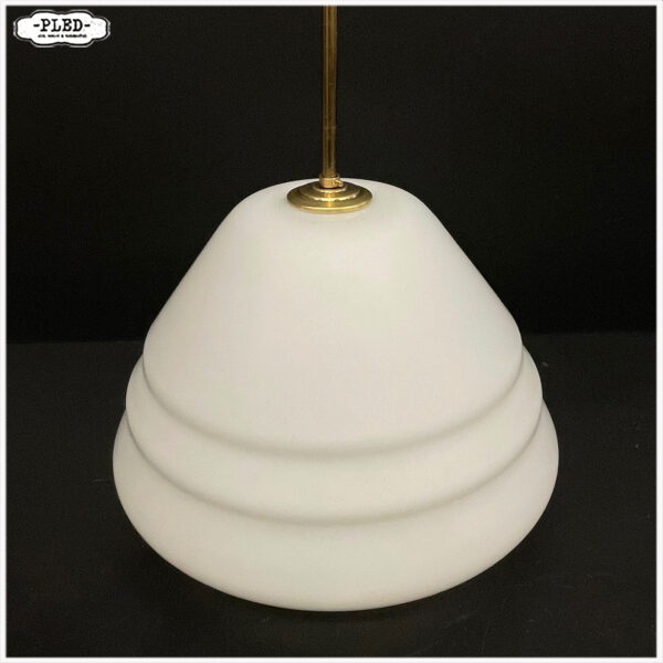 Vintage opaline pendellamp - Afbeelding 8