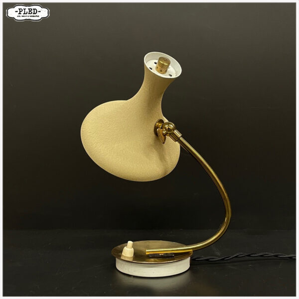Prachtig vintage tafellampje met diabolo kap, jaren '50