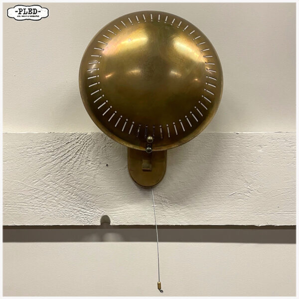 Messing wandlamp, jaren '50