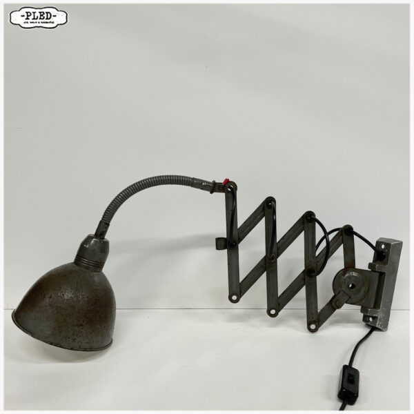 Oude industriële schaarlamp van Instala, Tsjechië - Afbeelding 3