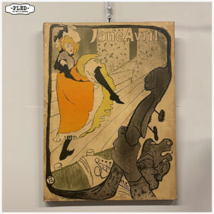 Oude lithografische herdruk van Henri de Toulouse-Lautrec