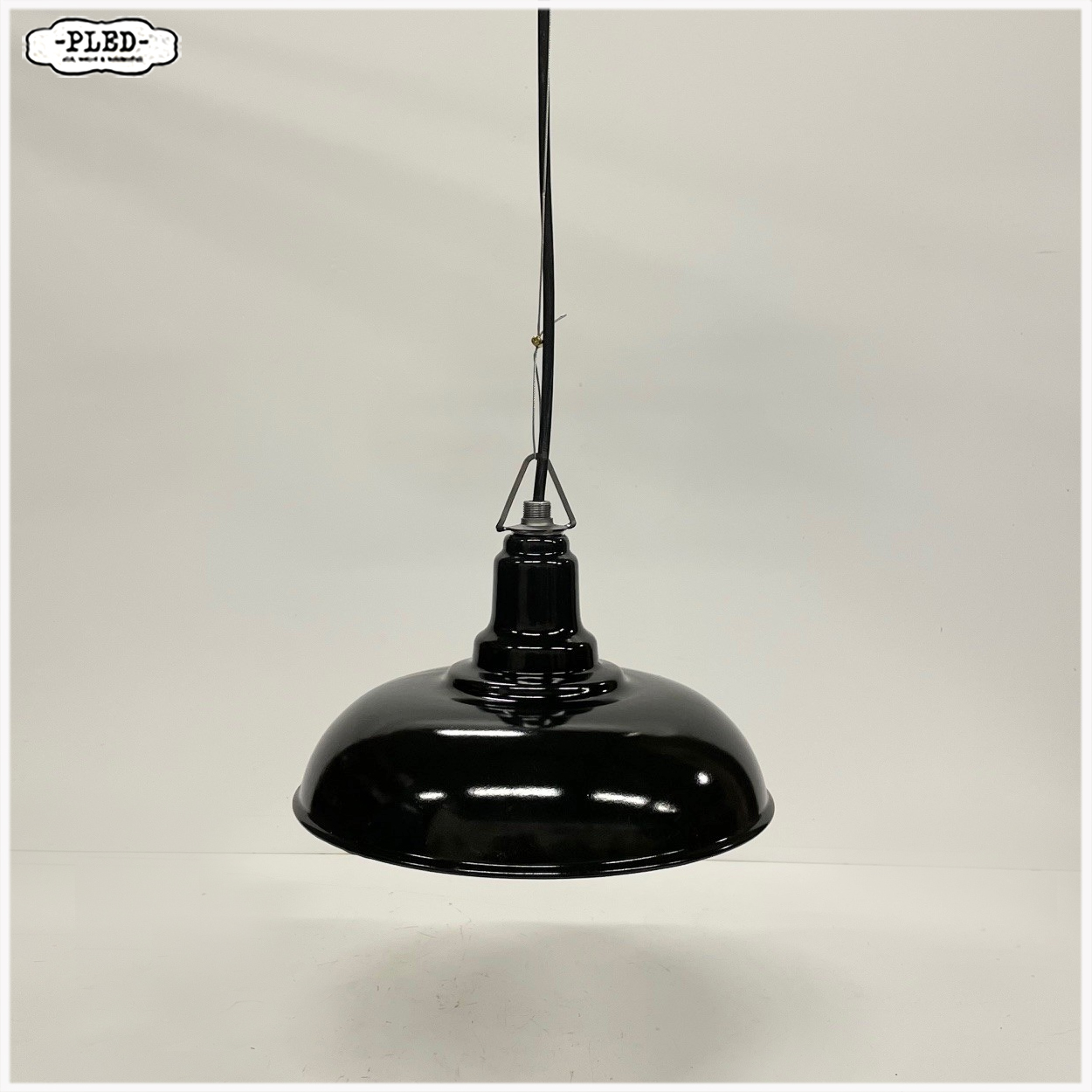 Zwart geëmailleerde hanglamp - Afbeelding 3