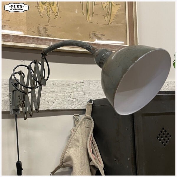 Oude industriële schaarlamp van Instala, Tsjechië - Afbeelding 12