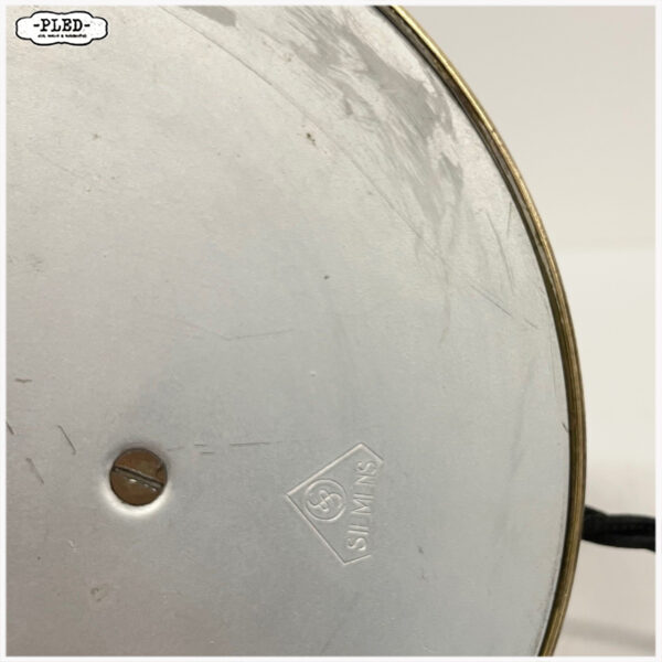 Messing Siemens lamp met glazen kap, jaren '30 - Afbeelding 13