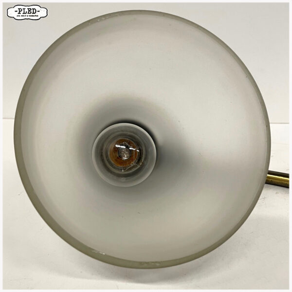 Messing Siemens lamp met glazen kap, jaren '30 - Afbeelding 14
