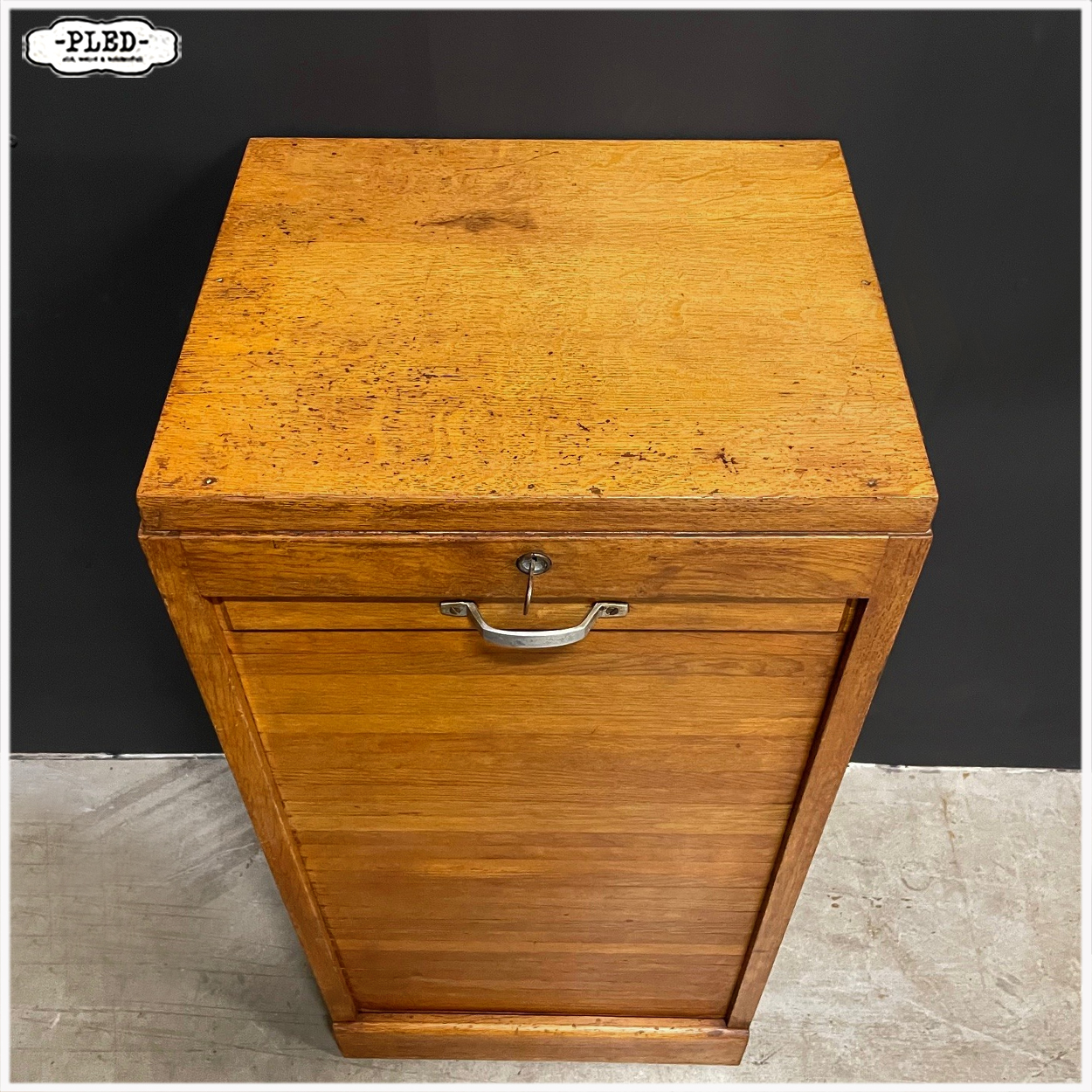 Licht eiken roldeurkastje - Afbeelding 10