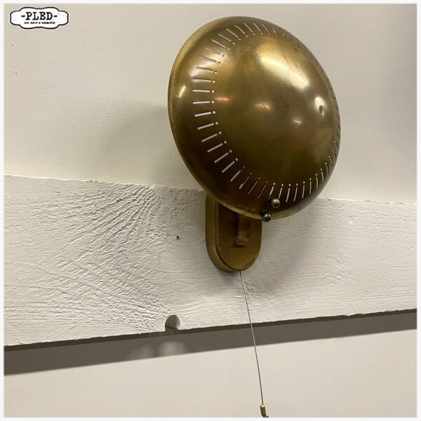 Messing wandlamp, jaren '50 - Afbeelding 2