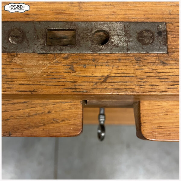 Originele eikenhouten Jerry roldeurkast, jaren 1930, USA (2) - Afbeelding 11