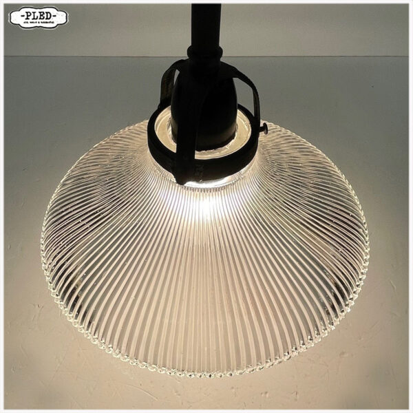 Oude holophane pendellamp - Afbeelding 5