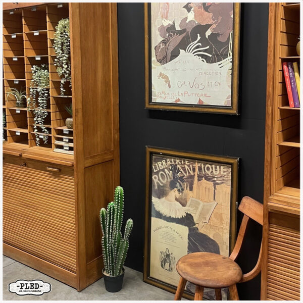 Originele eikenhouten Jerry roldeurkast, jaren 1930, USA (2) - Afbeelding 7