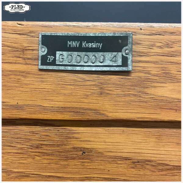 Originele eikenhouten Jerry roldeurkast, jaren 1930, USA (2) - Afbeelding 5