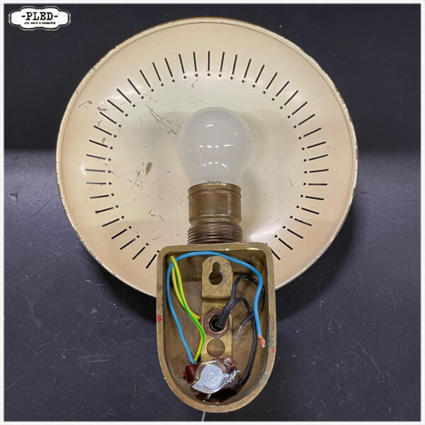 Messing wandlamp, jaren '50 - Afbeelding 6