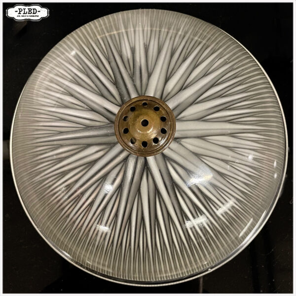 Prachtige Holophane hanglamp – Frankrijk, circa 1920 - Afbeelding 8